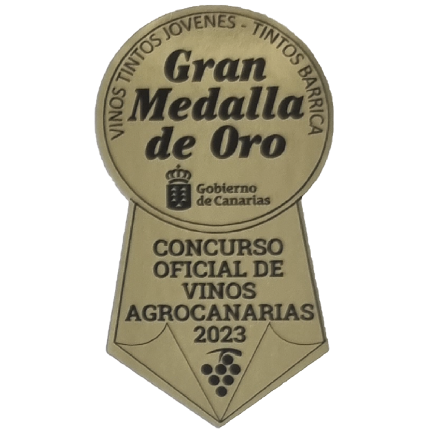 GRAN MEDALLA DE ORO CONCURSO OFICIAL DE VINOS AGROCANARIAS 2023
